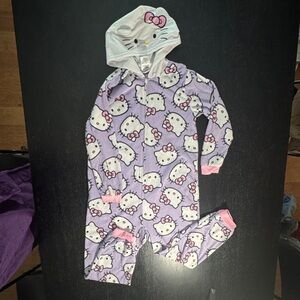 Hello Kitty Purple Onesie Pajamas